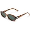 Le Specs. Le Specs OUTTA LOVE LSP2202446 - Occhiali da sole ovali da uomo e donna, con alta protezione UV, Green Mono/Tort
