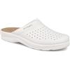 Fly Flot Ciabatte Sanitarie Anatomiche Uomo Blu Bianco Made in Italy Fly flot Bianche FLYFLOT Art 7264 (45, Bianco)