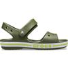 Crocs Bayaband - Sandali unisex per bambini, Verde militare, 33/34 EU