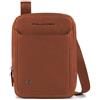 PIQUADRO - Borsello in Pelle Porta Tablet Mini - Uomo - Colore Cuoio