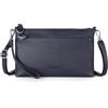 befen Borsa a tracolla in vera pelle da donna piccola borsa per telefono RFID borse a tracolla da donna pochette da donna con 2 cinghie, blu navy, 9.4'' (L) X 5.9'' (H) X 1.2'' (W)