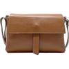 Chicca Borse Tracollina Borsa Donna in Pelle Dollaro Clutch Borsetta a Spalla (Cuoio Scuro)