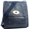 AOSSTA Borsa a tracolla da donna in pelle grande/media Twist Lock Cross Body Borsa a tracolla Turnlock