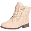 Elara Stivaletti Donna da Lavoro Suggerimento Chunkyrayan B9812-KB-Beige-38