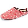 Andrés Machado - pantofole unisex per bambina/bambino - DYNAMIC - ciabatte /babbucce - lana e feltro/ sottopiede rimovibile - rosa a pois, EU 42