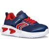 Geox J Assister Boy C, Scarpe da Ginnastica Bambini e Ragazzi, Navy Red C014ce, 32 EU