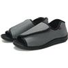 Generico Pantofole Per Diabetico Pianta Larga Estive Scarpe Per Piedi Gonfi Da Uomo Aperta Sandali Ortopedico (Grigio, Adulto, 43, Numero, Sistema Taglie Calzature EU, Larga)
