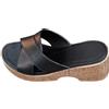 Uwdiohq Ciabatte da Casa Donna Pantofole Estive con Tacco Spesso, Suola Antiscivolo, Indossare in Casa, Zeppa E Bocca di Pesce, Casual (Black, 35) Ortopediche Anziani Gomma Platform Mare per