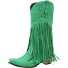 Fulidngzg Stivali Bianchi Donna con Tacco Equitazione Morbidi Biker Boots Neri Biker Camoscio Cowboy Boots Western Alti Stivaletti Cowboy Stivali Invernali Texani