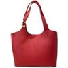 Coccinelle Borsa a Spalla C-Easy M, Pelle, Rosso Scarlatto, 31 x 30 x 11 cm, con Bustina Estraibile