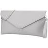 SH Leder Saya G369 - Borsa a tracolla in vera pelle, con catena di trasporto, 31,5 x 16,5 cm
