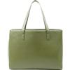 Tommy & Kate GLORIA - Borsa larga da donna, a tracolla, in pelle PU, per lavoro, scuola, lavoro, lavoro, lavoro, lavoro, con scomparto con cerniera e tasca interna, Oliva, Large
