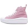 Converse CHUCK TAYLOR ALL STAR MOVE PLATFORM SPORTIVO PIATTAFORMA Bambino/a grande, rosa, 38 EU