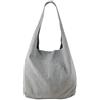 Freyday BT02 - Borsa da donna, in pelle scamosciata, borsetta a tracolla dall'effetto metallizzato