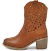 IF Fashion Stivali Stivaletti Tronchetti Camperos da Donna Traforato Con Tacco Pelle Sintetica Forata GR-6658 camel N.39