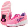 WOHS Scarpe da Ginnastica con Ruote retrattili Automatiche. Rosa/Lilla. Taglia 33