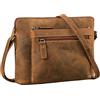 STILORD Verdelio Moderna Borsa a Tracolla da Donna in Pelle Piccola - Ideale Come Borsa Messenger da Donna - Borsa da Donna Adatta per Tablet Fino a 10 Pollici Colore:bergamo - marrone