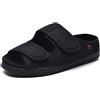 XINCHIA Pantofole Extra Larghe per Diabetici da Donna e Uomo - Sandali in Memory Foam Regolabili per Piedi Gonfi, Artrite, Edema - Scarpe Chirurgiche con Punta Aperta