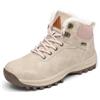 Mishansha Stivali da Neve Uomo Inverno Scarpe Pelliccia Donna Caldi Scarponcini Trekking Imbottiti Bianco Cipria 37