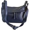 Bottega Carele Borsa Donna a tracolla in vera pelle made in italy BC120 (blu)