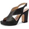 QUEEN HELENA Sandali con Tacco a Fascia Incrociata Eleganti Donna ZM9106-1