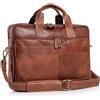 Komal's Passion Leather Valigetta in pelle Borse a tracolla per laptop da 18 pollici per uomo e donna. La migliore borsa a tracolla per ufficio