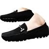ticticlily Mocassini Uomo Classic Driver Slipper Pelle Scamosciata Penny Mocassini B Nero 43 EU
