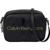 Calvin Klein Borsa a Tracolla Donna Camera Bag Piccola, Nero (Black/Dark Juniper), Taglia unica