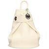 Chicca Borse - Borsa Zaino da Donna in Vera Pelle Made in Italy - 28x35x12 Cm
