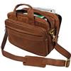 STILORD 'Leopold' Grande borsa in pelle da Insegnante Professore Portadocumenti a tracolla per Ufficio Lavoro A4 raccoglitori in cuoio Uomo Donna, Colore:sella - marrone