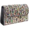 GMBYLBY Pochette da donna con strass scintillanti, borsetta da sera, borsa a tracolla per cocktail e balli, Colore C , Medium