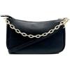 Chicca Borse Pochette Borsetta Donna in Pelle Italiana Tracollina (Nero)
