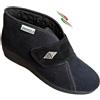Emanuela pantofole donna con strappo e decoro CALORINA in tessuto similvelluto interno imbottito in teddy made in italy (nero decoro, 37, Sistema Taglie Calzature EU, Adulto, Donna, Numero, Media, 37)