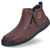 Generisch Scarpe da uomo nere 44 scarpe casual da uomo, sneakers alte in pelle, comode pantofole con suola piatta, per l'uso quotidiano con jeans, per tutta la stagione scarpe da sci uomo 43, caffè, 39 EU