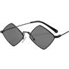 Generic Occhiali Da Sole A Rombo For Le Vacanze Da Uomo E Da Donna Occhiali Da Sole In Metallo Con Tendenza Al Pendolarismo Fotografico(Black)