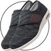 Möge Mocassini Uomo con Strappo Anziano Scarpe in Tela Offerta Senza Lacci Piatte Scarpe da Barca Traspiranti Comode Mocassini Leggere Eleganti Sneakers Scarpe Estive Slip On(Black Gray,45 EU)