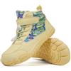 HICKMONBER Bambini Barefoot Stivali Invernali con Pianta Larga,Unisex-Bambini e Ragazzi Scarpe da Escursionismo Antiscivolo,Impermeabili Caloroso Mid Stivali da Neve Trekking Shoes Gr.28-38 EU