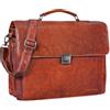 STILORD 'Johann' Borsa 24 ore uomo in pelle Valigetta ventiquattrore Cartella Portadocumenti da ufficio lavoro Borsa porta PC 15.6', Colore:brandy - marrone
