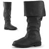ORANDESIGNE Stivaletti da Uomo Medievali Stivali in Pelle PU Vintage Scarpe Piatte Corte Rinascimento Cavaliere Vichingo Prince Scarpe Cosplay Accessori per Costumi Pirata