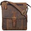 STILORD Matthias Borsello in pelle Borsa a tracolla da uomo in cuoio vintage Piccola borsa messenger porta tablet e iPad da 10.1 pollici di vera pelle Colore:colorado - marrone