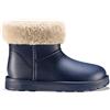 ESTRO Stivaletti Donna Invernali Bassi - Stivali Pioggia Donna Gomma Stivali da Pioggia Stivaletti con Pelo F115 (37 EU, Blu Scuro)