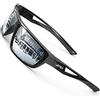 ATTCL Polarizzate Occhiali da sole da uomo con montatura in TR90 rettangolare classico da uomo J2021 Silver