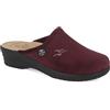 Fly Flot | Classic Woman, Pantofole Donna con Logo Strass, Ciabatta con Tomaia in Velluto, Sottopiede imbottito in Pelle Antishock, Prugna, 40