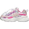 w6yz Sneakers in Ecopelle e Tessuto Tecnico, Bianco-Rosa- 32