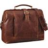 STILORD Casey Vintage Borsetta Pelle Donna Uomo Borsa del Medico a Tracolla Vera Cuoio Saccoccia Retrò con Chiusura del Telaio Unica Colore:kara - cognac
