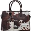 COVERI COLLECTION Borsa Donna in Ecopelle Effetto Cavallino, Dimensioni 36x25x14 cm, con Tre Scomparti, Tracolla Regolabile Removibile, Portamonete con Cuore Art. 8070-2 (MARRONE)
