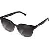 Purelei® Coastal Core, occhiali da sole alla moda, colore nero/oro, protezione UV400, forma ovale/rettangolare, struttura in acetato/metallo, custodia inclusa, regalo per donne