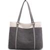 zhongningyifeng Borsa tote da donna, grande borsa a tracolla in tela per viaggi, lavoro, borsa multi tasche