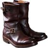 ORANDESIGNE Uomo Stivali Western Stivali da Cowboy Vintage Quadrato Testa