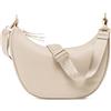 Expatrié Borsa a Tracolla Donna - Lea Medium | Borsa a Spalla Mezzaluna, Crossbody Moon Bag, Marsupio Rotonda in Pelle Vegana, Idrorepellente